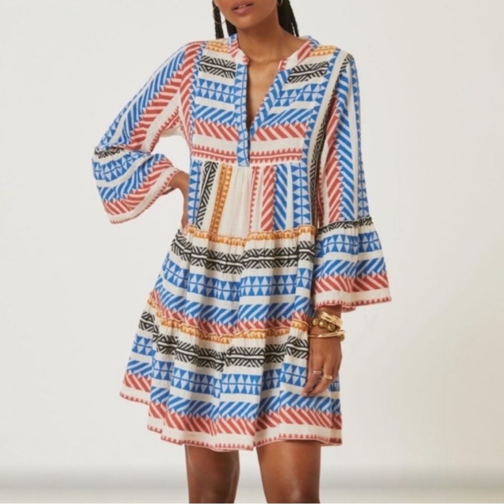 Devotion Twins Colorful Patterned Dress